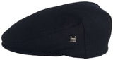 Headchange Made in USA Wool Blend Ivy Newsboy Cap Black