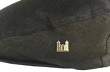 Headchange Made in USA 100% Linen Ivy Newsboy Cap in Black