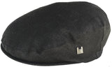 Headchange Made in USA 100% Linen Ivy Newsboy Cap in Black