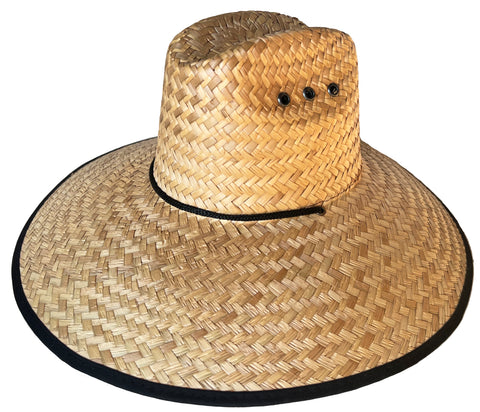 Headchange Straw Lifeguard Hat 5" Brim Mexican Palm