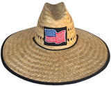 Headchange Straw Lifeguard Hat Mexican Palm United States Flag Version 2