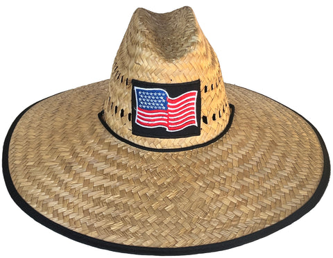 Headchange Straw Lifeguard Hat Mexican Palm United States Flag Version 2