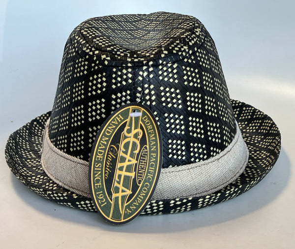 Scala Berkley - Panama Straw Fedora Hat main image 1