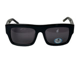 Rare Vintage Black Flys Boss Fly Polarized Wayfarer Sunglasses Black