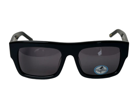 Rare Vintage Black Flys Boss Fly Polarized Wayfarer Sunglasses Black