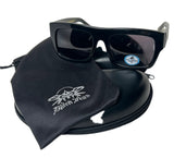 Rare Vintage Black Flys Boss Fly Polarized Wayfarer Sunglasses Black