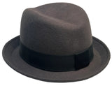 Brooklyn Hat Co Crease Top Wool Fedora Unique Top Hat Shape