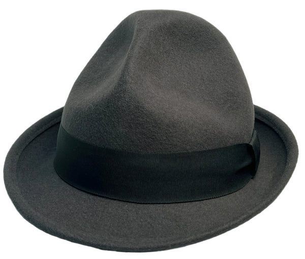 Brooklyn Hat Co Super Pinched Wool Fedora Ranger Style Hat  display picture 3