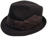 Vintage Christys' Crown Crease Top Wool Felt Fedora Brown
