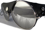 Road Vision Round Lens Motorcycle Sunglasses Steampunk Cycling Burning