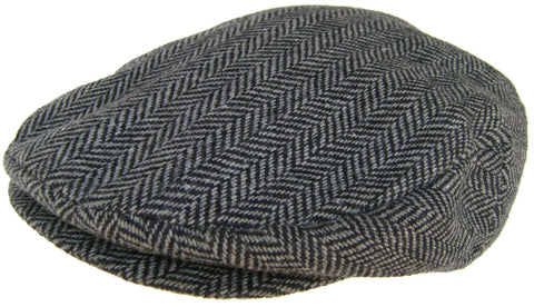 DPC Wool Blend Herringbone Winter Ivy Newsboy Scally Cap Flat Hat