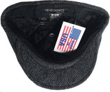 Headchange Made in USA 100% Wool Herringbone Ivy Newsboy Cap