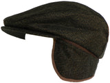 Broner Classic Herringbone Ivy Cap Winter Hat with Ear Flaps