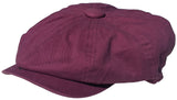 Broner 100% Cotton 8 Panel Newsboy Cap