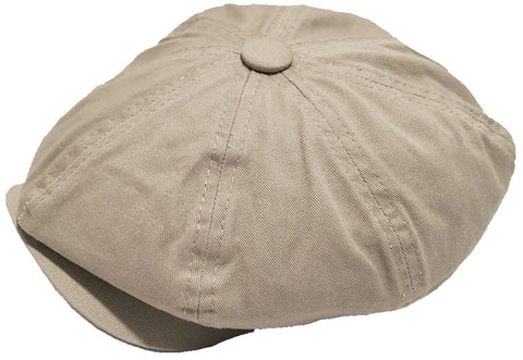 Broner 100% Cotton 8 Panel Newsboy Cap