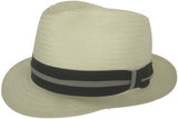 Broner Made in USA Toyo Straw Fedora Panama Style Dress Hat