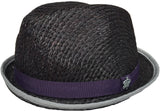 Christys Crown Raffia Snap Brim Fedora