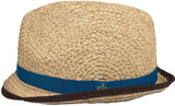 Christys Crown Raffia Snap Brim Fedora