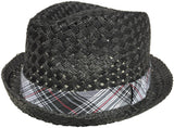 Capstar Low Profile Stingy Brim Fedora Woven Paper Straw
