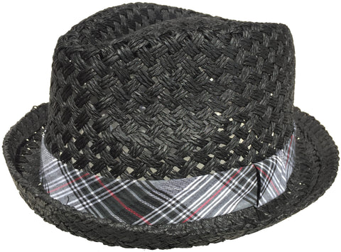 Capstar Low Profile Stingy Brim Fedora Woven Paper Straw