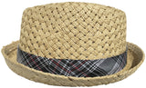 Capstar Low Profile Stingy Brim Fedora Woven Paper Straw