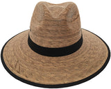 Headchange Mexican Moreno Palm Straw Safari Fedora Sun Hat