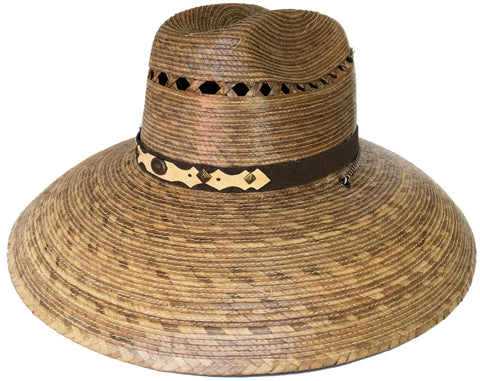 Mexican Palm 5" Wide Brim Lifeguard Hat Biggs Crown