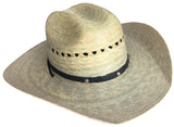 Headchange Mexican Palm 5" Wide Brim Cowboy Hat Western Crown