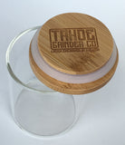 Headchange Glass Stash Jar with Bamboo Lid