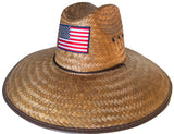 Headchange Straw Lifeguard Hat Mexican Palm United States Flag