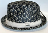 Vintage Scala Stingy Brim Fedora Straw Hat