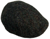 Headchange Econo Herringbone Wool Blend 6 Panel Ivy Hat Duck Bill Scally Cap