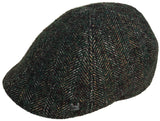 Headchange Econo Herringbone Wool Blend 6 Panel Ivy Hat Duck Bill Scally Cap