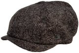 Headchange Econo 8 Panel Newsboy Ivy Cap Peaky Driver Hat Apple Jack