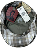 Vintage A Kurtz Phillip Plaid Cotton Ivy Cap Modified Scally 6 Panel Hat
