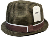 Vintage Stingy Brim Paper Straw Fedora by Odds