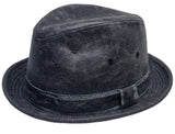 Vintage Basiquenti Stingy Up Brim Fedora in Grey