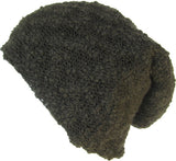 Popcorn Texture Slouch Knit Beanie Reverse-able Oversize Cap