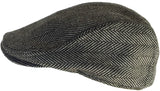 Dorfman Pacific Wool Herringbone Ivy Scally Cap Driver Hat