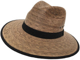 Headchange Mexican Moreno Palm Straw Safari Fedora Sun Hat