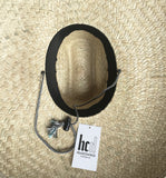 Headchange Straw Lifeguard Hat Western Crown 5" Brim Mexican Palm
