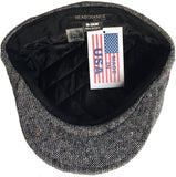 Headchange Made in USA Speckled Tweed Wool Ivy Newsboy Cap