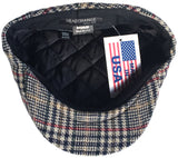 Headchange Made in USA Plaid Wool Ivy Newsboy Cap